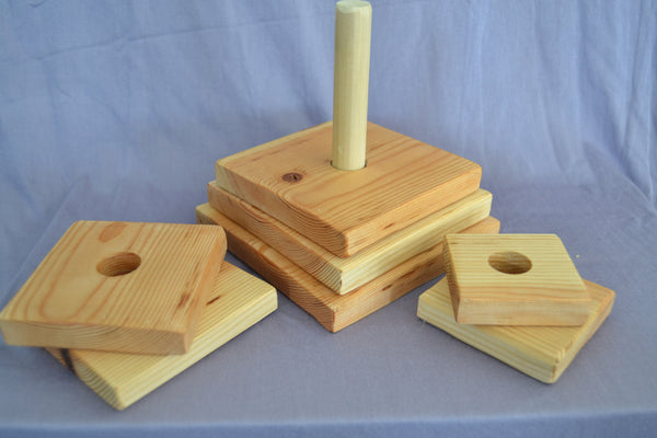 Wooden Squares Stacking Toy