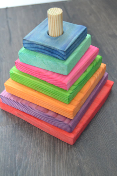 Wooden Squares Stacking Toy